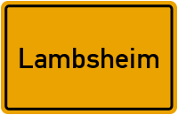 City Sign Lambsheim