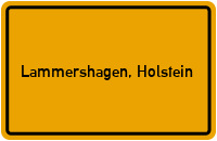 City Sign Lammershagen, Holstein