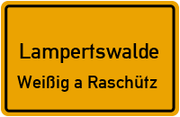 Weißiger Dorfstraße in LampertswaldeWeißig a Raschütz