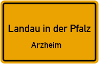 Alte Arzheimer Landstrasse in Landau in der PfalzArzheim