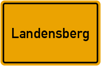 Ortsschild von Gemeinde Landensberg in Bayern
