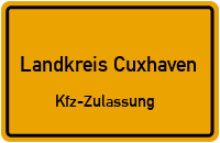 Zulassungsstelle Landkreis Cuxhaven| CUX Kennzeichen reservieren.