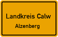 Schulzengäßle in Landkreis CalwAlzenberg
