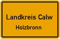 Hartweg in Landkreis CalwHolzbronn