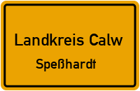 Zavelsteiner Straße in 75365 Landkreis Calw (Speßhardt)