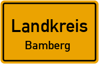 Ortsschild Landkreis.Bamberg