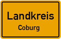 Ortsschild Landkreis.Coburg