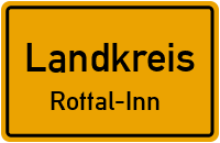 Ortsschild Landkreis.Rottal-Inn