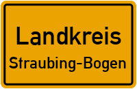 Ortsschild Landkreis.Straubing-Bogen