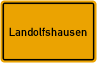 Ortsschild von Gemeinde Landolfshausen in Niedersachsen