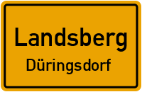 B 100 in LandsbergDüringsdorf