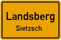 Straßenverzeichnis Landsberg Sietzsch