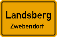 Straßenverzeichnis Landsberg Zwebendorf