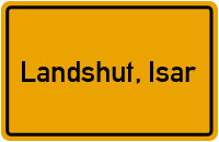 City Sign Landshut, Isar