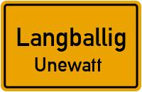 Unewatter Straße in LangballigUnewatt