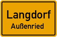Straßen in Langdorf Außenried