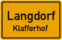 Straßenverzeichnis Langdorf Klafferhof