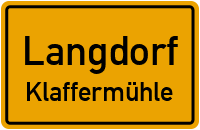 Straßen in Langdorf Klaffermühle