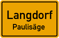 Straßen in Langdorf Paulisäge