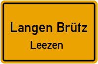 Hauptstraße in Langen BrützLeezen
