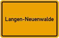 Ortsschild Langen-Neuenwalde