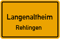 Bergstraße in LangenaltheimRehlingen