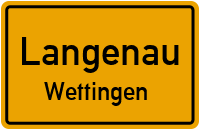 Straßen in Langenau Wettingen