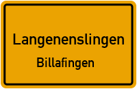 Brunnenstraße in LangenenslingenBillafingen