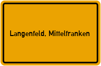 City Sign Langenfeld, Mittelfranken
