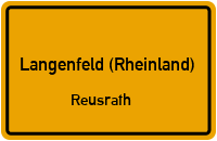 Rheindorfer Straße in 40764 Langenfeld (Rheinland) (Reusrath)