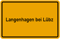 City Sign Langenhagen bei Lübz
