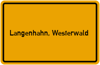 City Sign Langenhahn, Westerwald