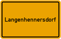 Ortsschild Langenhennersdorf