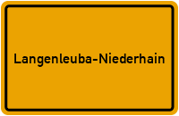 City Sign Langenleuba-Niederhain