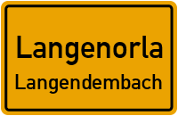 Eichenstraße in LangenorlaLangendembach