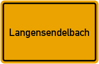City Sign Langensendelbach