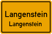 Bahnhofstraße in LangensteinLangenstein