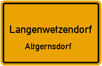 Straßenverzeichnis Langenwetzendorf Altgernsdorf