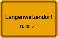 Straßenverzeichnis Langenwetzendorf Daßlitz