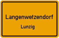 Straßenverzeichnis Langenwetzendorf Lunzig