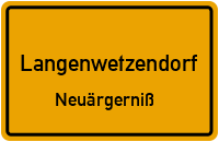 Straßenverzeichnis Langenwetzendorf Neuärgerniß