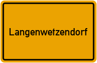 City Sign Langenwetzendorf