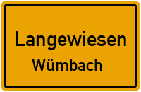 Straße des Friedens in LangewiesenWümbach