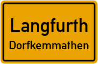 Ringstraße in LangfurthDorfkemmathen