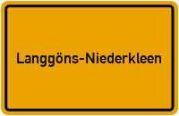 City Sign Langgöns-Niederkleen