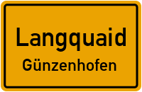 Straßenverzeichnis Langquaid Günzenhofen