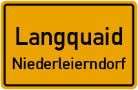 Straßenverzeichnis Langquaid Niederleierndorf