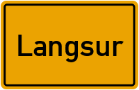 Ortsschild von Gemeinde Langsur in Rheinland-Pfalz