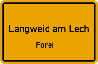 Kiefernweg in Langweid am LechForet