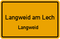 Rehlinger Straße in 86462 Langweid am Lech (Langweid)